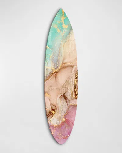 The Oliver Gal Artist Co. Decorative Surfboard Art In Pink