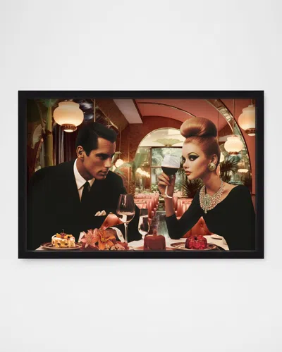 The Oliver Gal Artist Co. Elegant Evening Pair Framed Wall Art Print In Pink