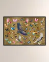 The Oliver Gal Artist Co. Exotic Singapore Birds Framed Giclee On Canvas