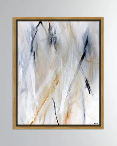 The Oliver Gal Artist Co. Feathers Abstract Giclee On Canvas In White