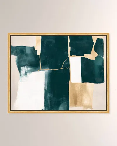 The Oliver Gal Artist Co. Forest Glimmer Ii Framed Giclee On Canvas
