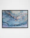 The Oliver Gal Artist Co. Glitter Enthusiast Alli Framed Giclee Wall Art In Blue