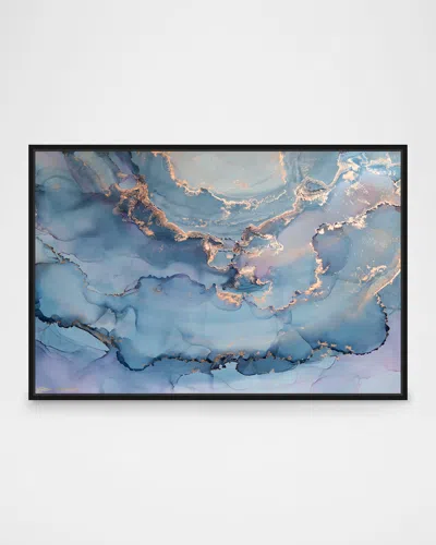 The Oliver Gal Artist Co. Glitter Enthusiast Alli Framed Giclee Wall Art In Blue