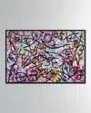 The Oliver Gal Artist Co. Graffiti Abstract Giclee On Canvas By Tiago Magro In Pink