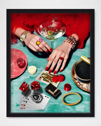 The Oliver Gal Artist Co. Indulging In Opulence Framed Wall Art Print In Red