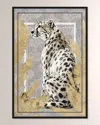 The Oliver Gal Artist Co. Jungle White Cheetah Framed Giclee On Canvas