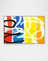 The Oliver Gal Artist Co. Mondrian Graffiti Framed Giclee In Multi