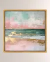 The Oliver Gal Artist Co. Oceans Glint On Gold Framed Giclee On Canvas