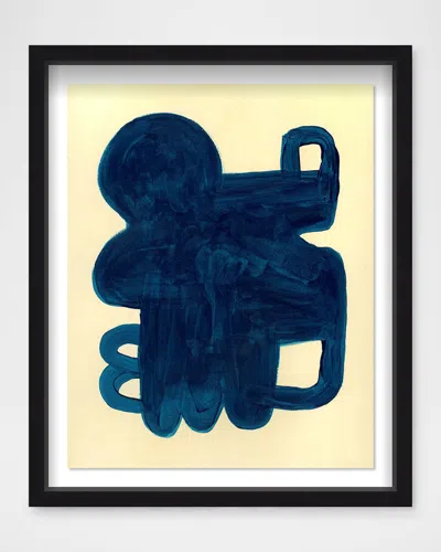 The Oliver Gal Artist Co. Santana I Framed Wall Art Print In Blue