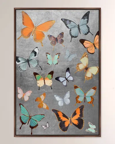 The Oliver Gal Artist Co. Silver Flight Ii Hand-embellished Giclee