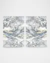 The Oliver Gal Artist Co. Soft Grey Shadows Framed Giclee Diptych In Gray