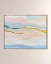 The Oliver Gal Artist Co. Stitched Beach Breeze Framed Giclee On Canvas