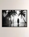 The Oliver Gal Artist Co. Tahitian Void Beach Framed Art Print On Acrylic