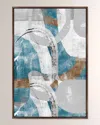 The Oliver Gal Artist Co. Textured Mimo Iii Framed Giclee On Canvas