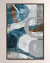 The Oliver Gal Artist Co. Textured Mimo Iv Framed Giclee On Canvas