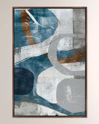 The Oliver Gal Artist Co. Textured Mimo Iv Framed Giclee On Canvas