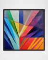 The Oliver Gal Artist Co. Tied Geos Framed Giclee In Multi