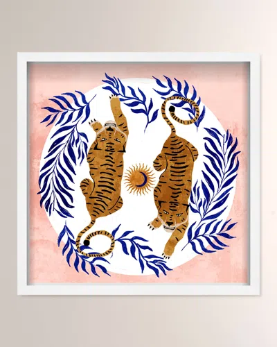 The Oliver Gal Artist Co. Tiger Team Hand-embellished Art Print