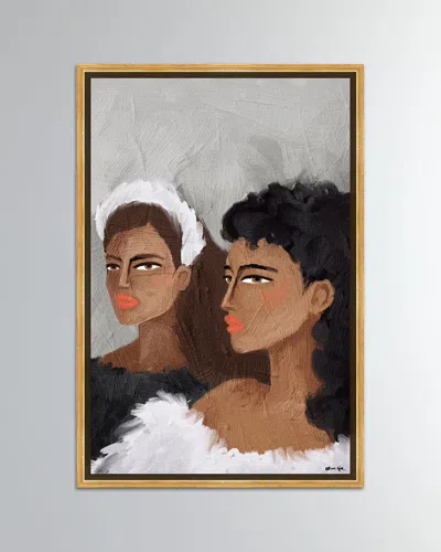 The Oliver Gal Artist Co. Together Again Giclee On Canvas In Brown