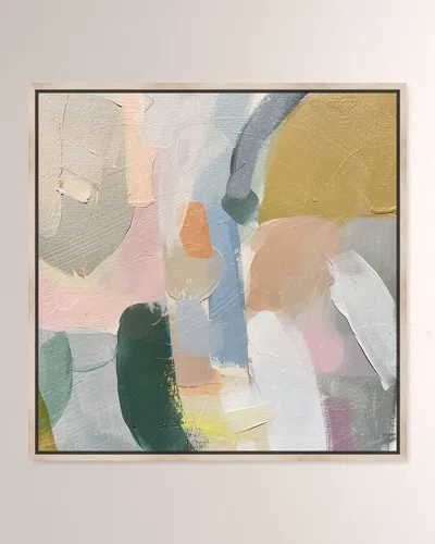 The Oliver Gal Artist Co. Whirling Palette Ii Framed Giclee On Canvas