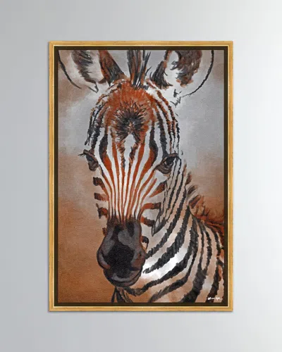 The Oliver Gal Artist Co. Zebra Colt Giclee In Black