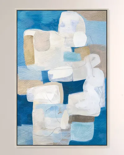 The Oliver Gal Artist Co. Zenith Blue I Framed Giclee On Canvas