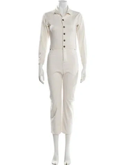 Pre-owned The Only Jane Jumpsuit In White