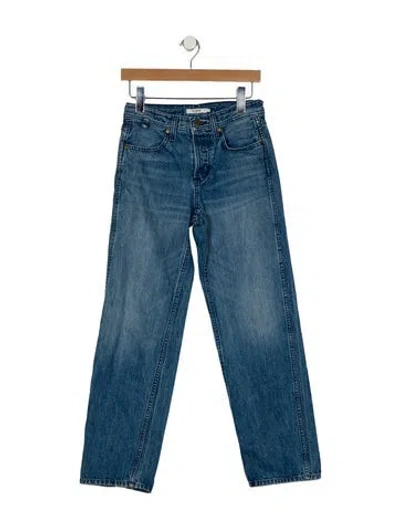 Pre-owned The Only Jane Mid-rise Straight Leg Jeans In Blue