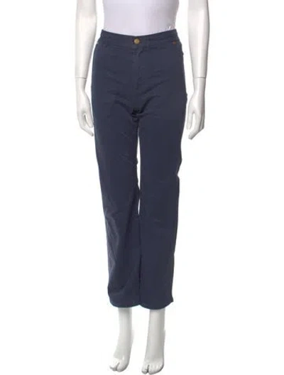 Pre-owned The Only Jane Straight Leg Pants In Blue