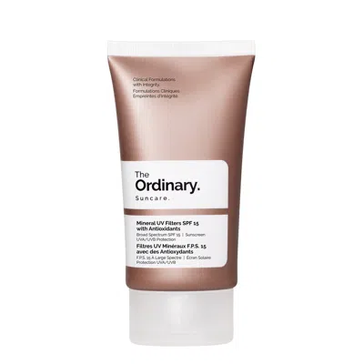 The Ordinary Mineral Uv Filters Spf15 With Antioxidants 50ml In White