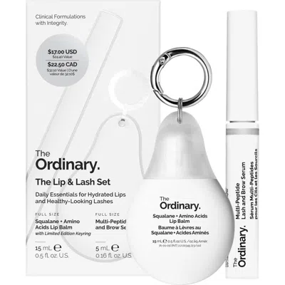 The Ordinary The Lip & Lash Set $17 Value In Transparent