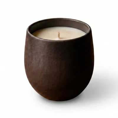 The Organic Candle Co. Black Organic Unscented Candle In Animal Print