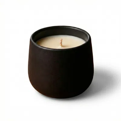 The Organic Candle Co. Black Organic Unscented Candle In Multi