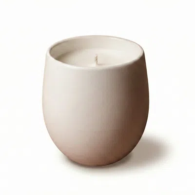 The Organic Candle Co. White Organic Unscented Candle In Multi