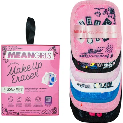 The Original Makeup Eraser Mean Girls 7-day Makeup Eraser Set With Laundry Bag In Pink