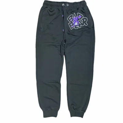 The Original Retro Brand Men's 12s Concord Bad Bear Joggers In Black/purple In Multi