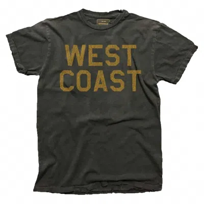 The Original Retro Brand Unisex West Coast Short Sleeve Tee In Vintage Black