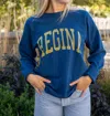 The Original Retro Brand Vintage Regina Sweatshirt In Navy