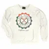 The Original Retro Brand Women's Lake Tahoe Ski Crew Sweater In Antique White