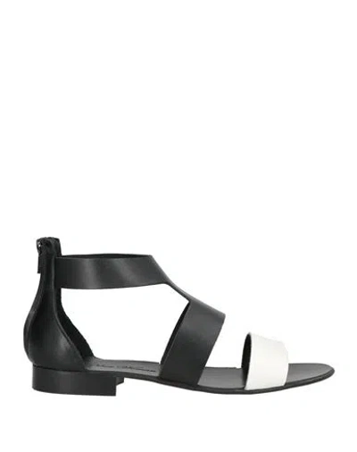 The Other Woman Woman Sandals Black Size 7 Calfskin