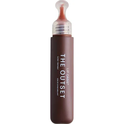 The Outset Lip Oasis Glossy Treatment In Brown
