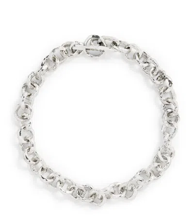 The Ouze Recycled Sterling Silver Rolo Bracelet