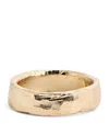 The Ouze Yellow Gold Hallmark Band Ring In Gold