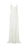 The Own Studio Exclusive Exclusive Backless Bias Silk Dress In Ivory