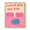 The Paper Tail At Your Own Risk - Cat Art Print - Large