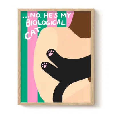 The Paper Tail Biological Cat - Art Print - Large