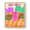 The Paper Tail Cat Café - Art Print - Medium In Multi