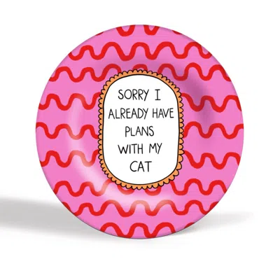 The Paper Tail Cat Plans - Ceramic Plate
