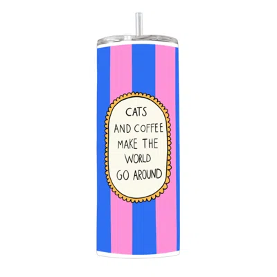 The Paper Tail Cats And Coffee - Stainless Steel Tumbler