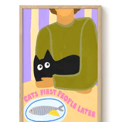 The Paper Tail Cats First - Art Print - Medium
